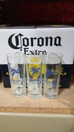 Corona Extra beer shot glass