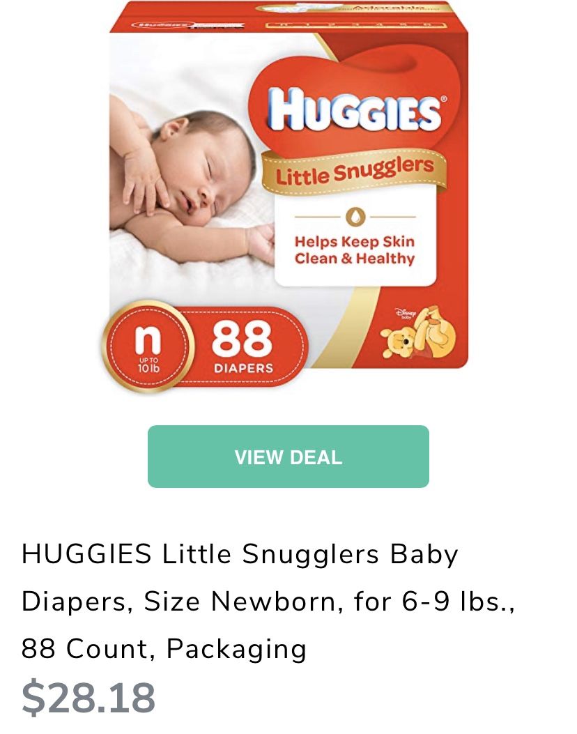 Huggies Diapers Size NB 88ct
