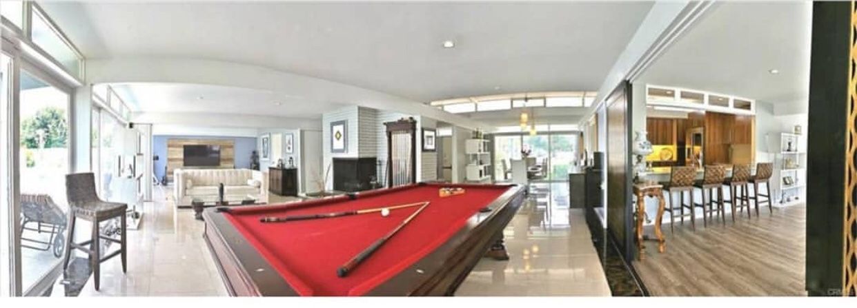 Authentic EST. Trade Brunswick mark 1845 American pool table