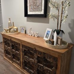 Artisan handcrafted Vintage Wooden Console Imported from India