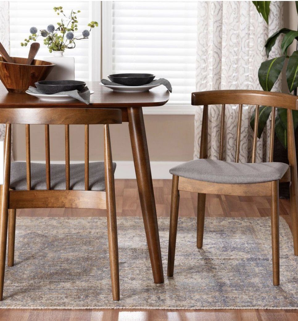 Mid Century Modern Dining Chairs (2)