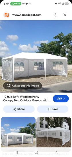 10x20 ft Outdoor Party Canopy Tent with Sidewalls
