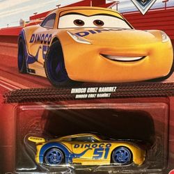 Disney Pixar Cars Dinoco Cruz Ramirez Diecast Mattel 1:55 New In Box
