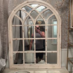 Wood stained mirror