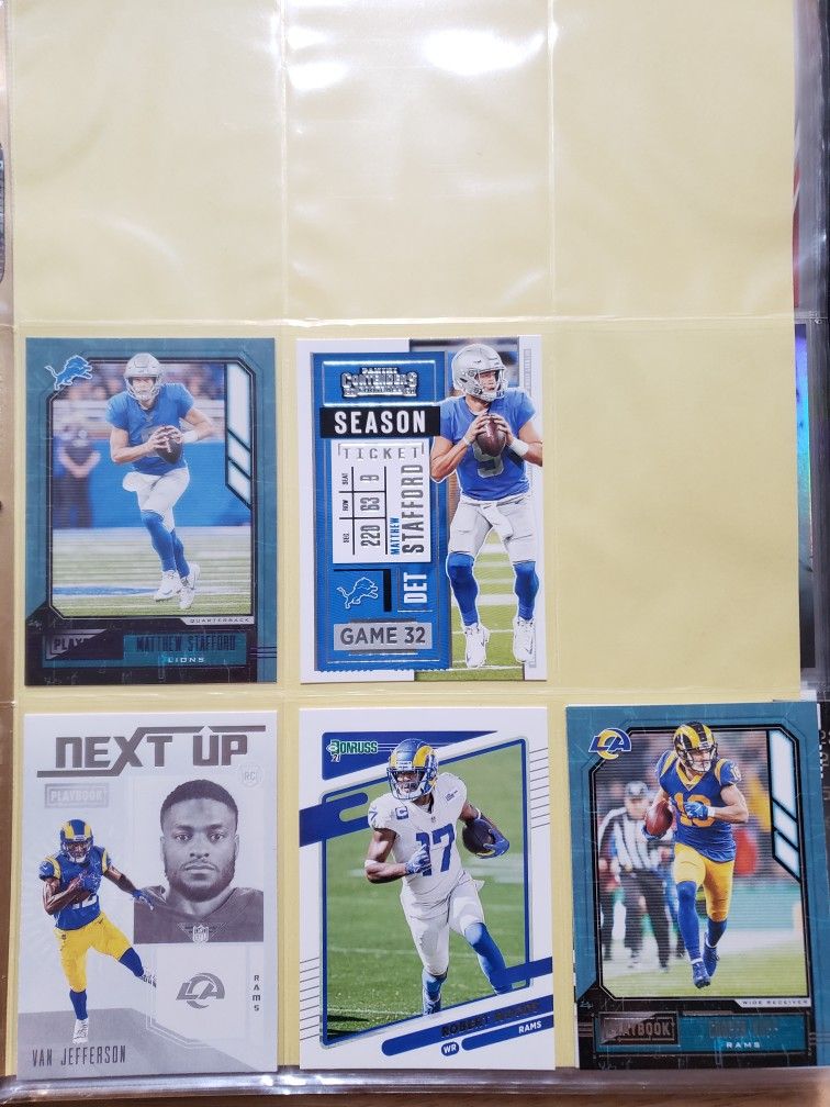 Los Angeles LA RAMS Football 18 CARDS LOT Collectibles & Art