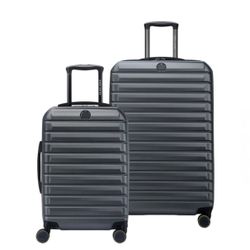 Delsey Paris 2-piece Hardside Helium Edge 2.0 Luggage Set - Dark Gray