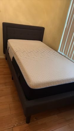 Twin Bed Frame with Mattress