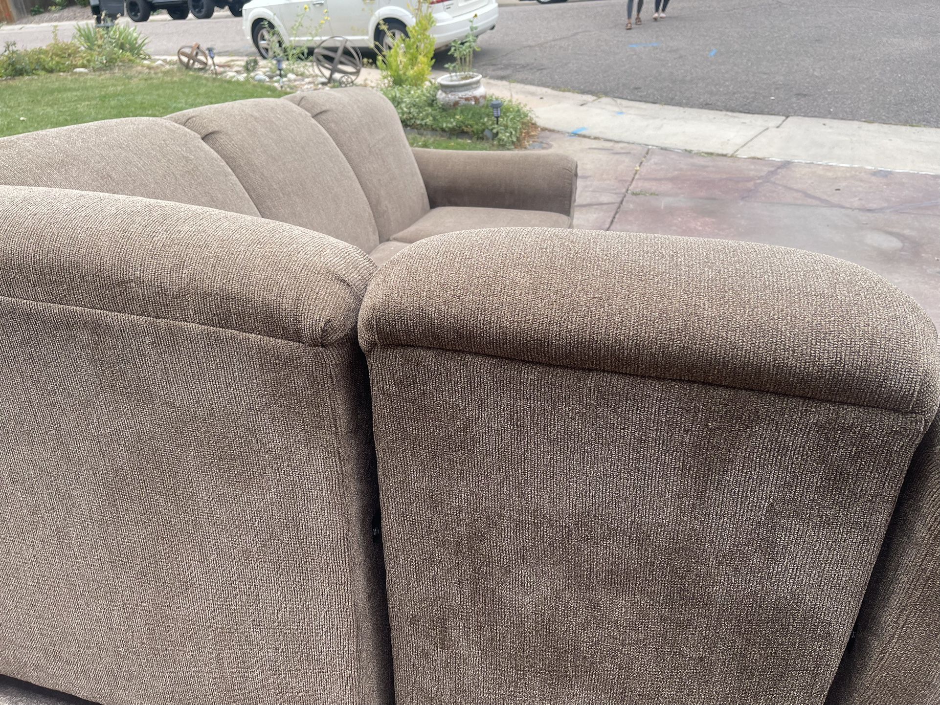 Sectional Couch - Tan /taupe /