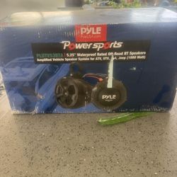 Brand New Pyle plutv53bta waterproof boat speakers