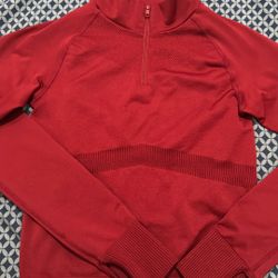 PINK ACTIVE Burgundy Quarter Zip Pullover 