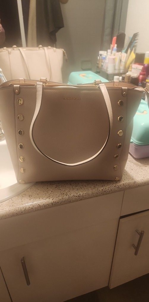 Michael Kors Holly Large Grab Tote, Baby Pink