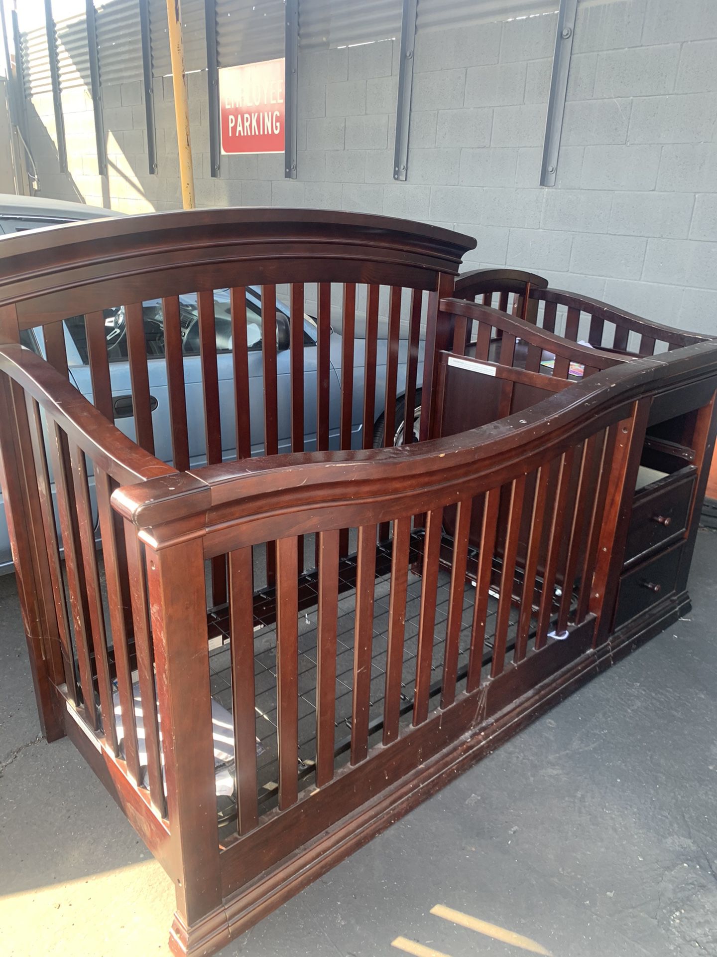 crib and changing table (no mattress)
