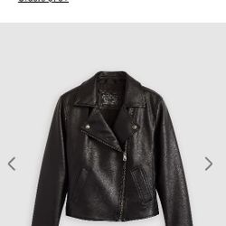 Levi Leather Jacket Women XL