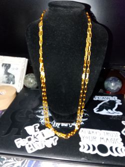 2 (two) GORGEOUS 24" 18K OVER 925 STAMPED PAPER CLIP CHAINS! (Price is per chain)