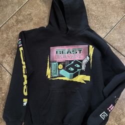 Mr Beast Black Hoodie Sweatshirt Men Small