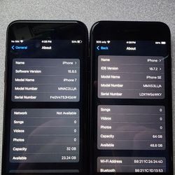 iPhone 7 32GB and SC64 Unlocked