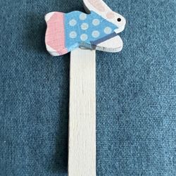 Wooden Easter Bunny On A Stake
