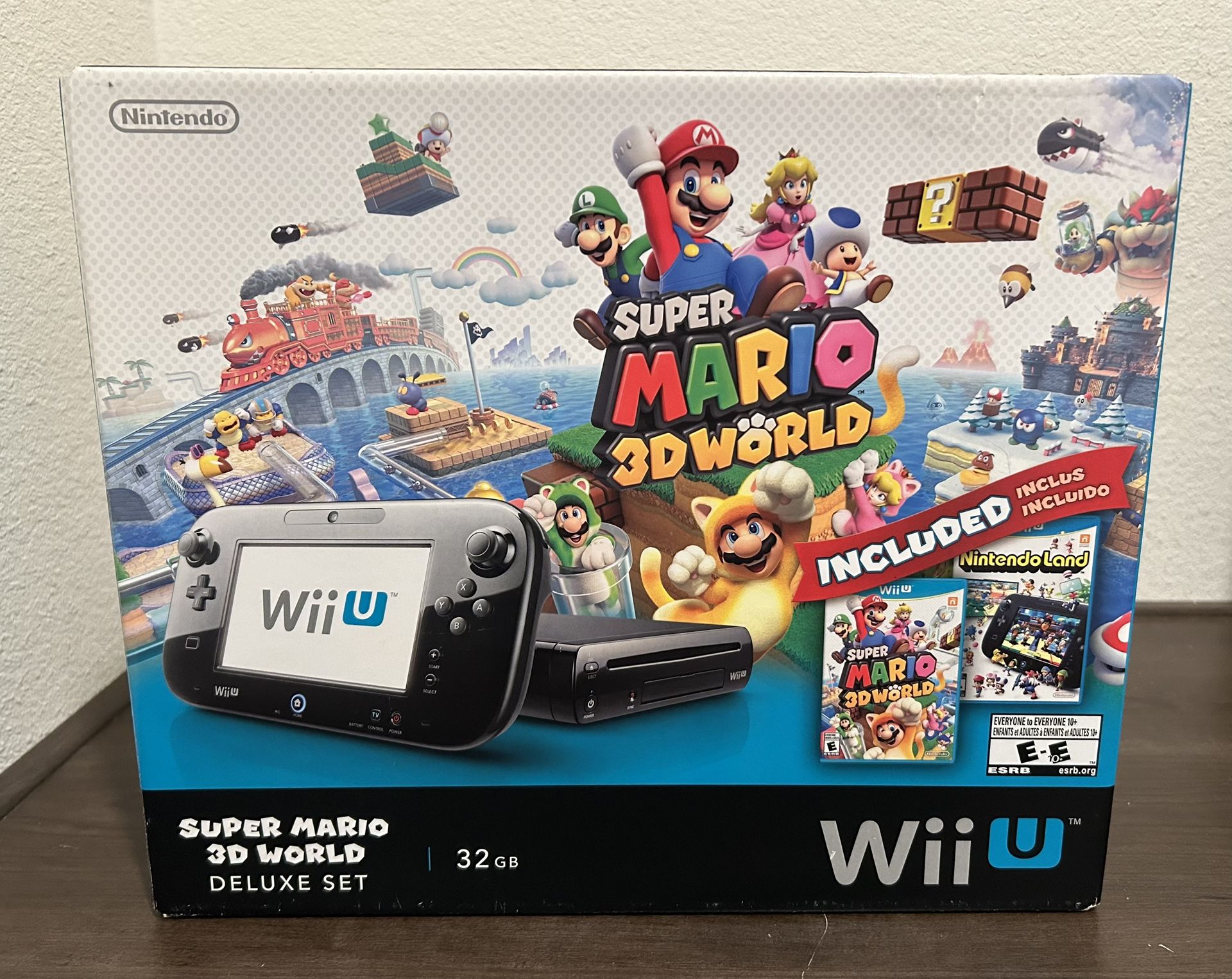Rare Wii U Super Mario 3D World Deluxe Set