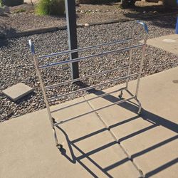 Rolling Basketball Storage Rack