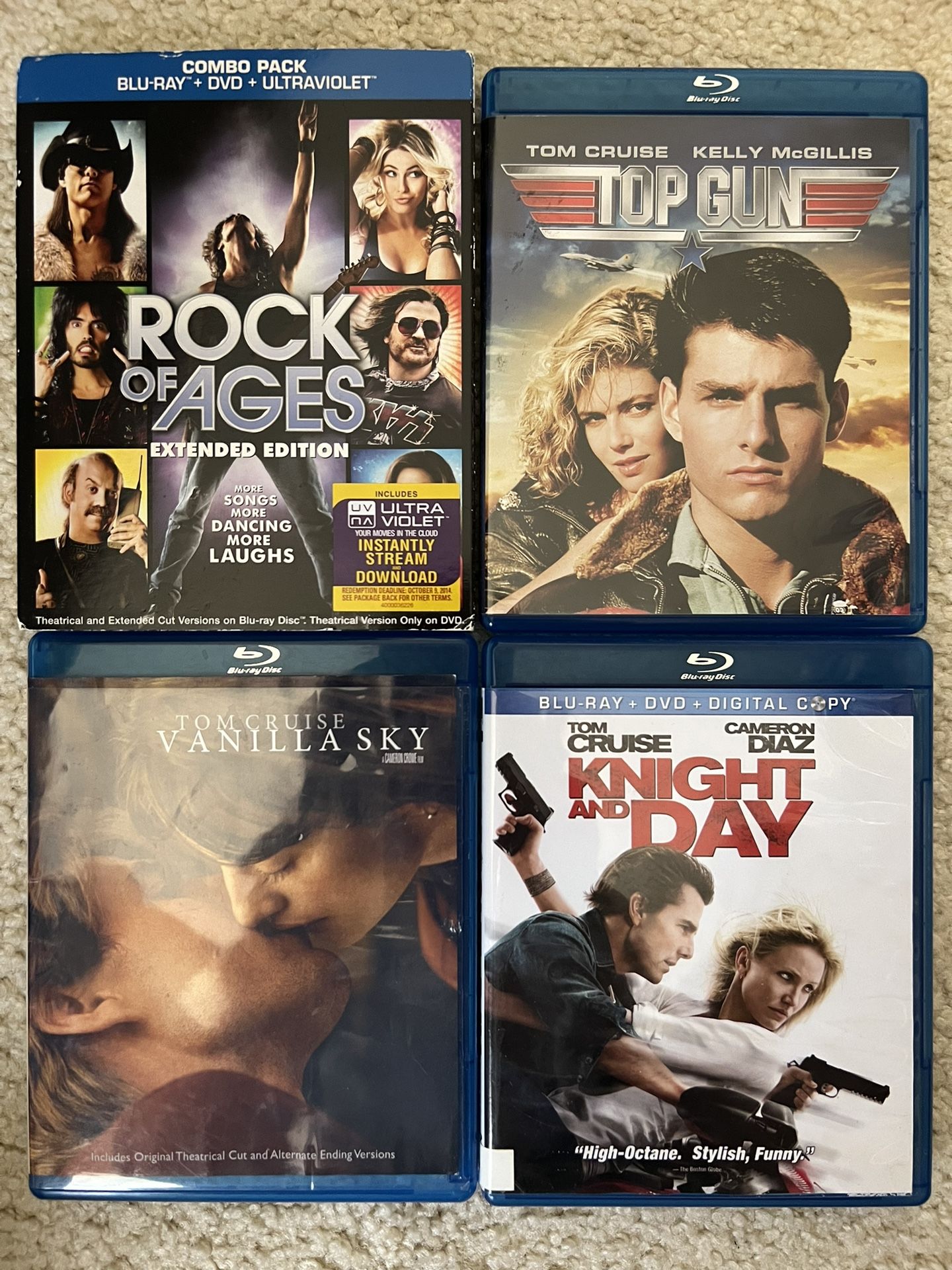 Tom Cruise Blu Ray Collection Of 4 Movies