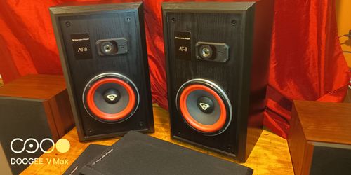 Cerwin Vega AT 8 speakers book shelf vintage stereo