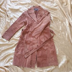 Wilsons Leather Pelle Studio Women's Suede Coat size XL