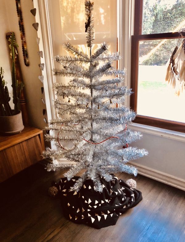 West Elm Silver Tinsel Christmas Trees for Sale in Marina del Rey, CA