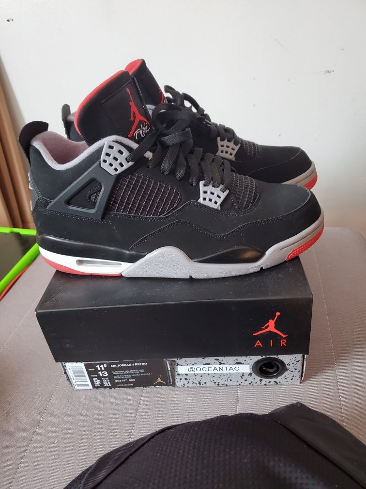 air jordan 4 bred for sale