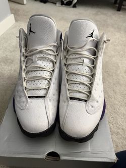 Air Jordan 13 White Purple Sneakers