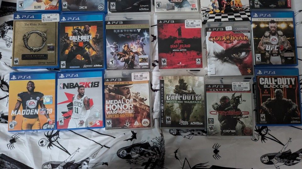 PS3 And PS4 Games For Sale