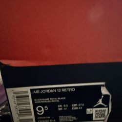 Jordan 12s royal blue size 9.5