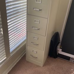 Tall four Drawer File Cabinet With Lock And Key