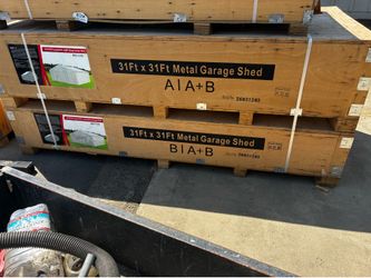 Metal portable building