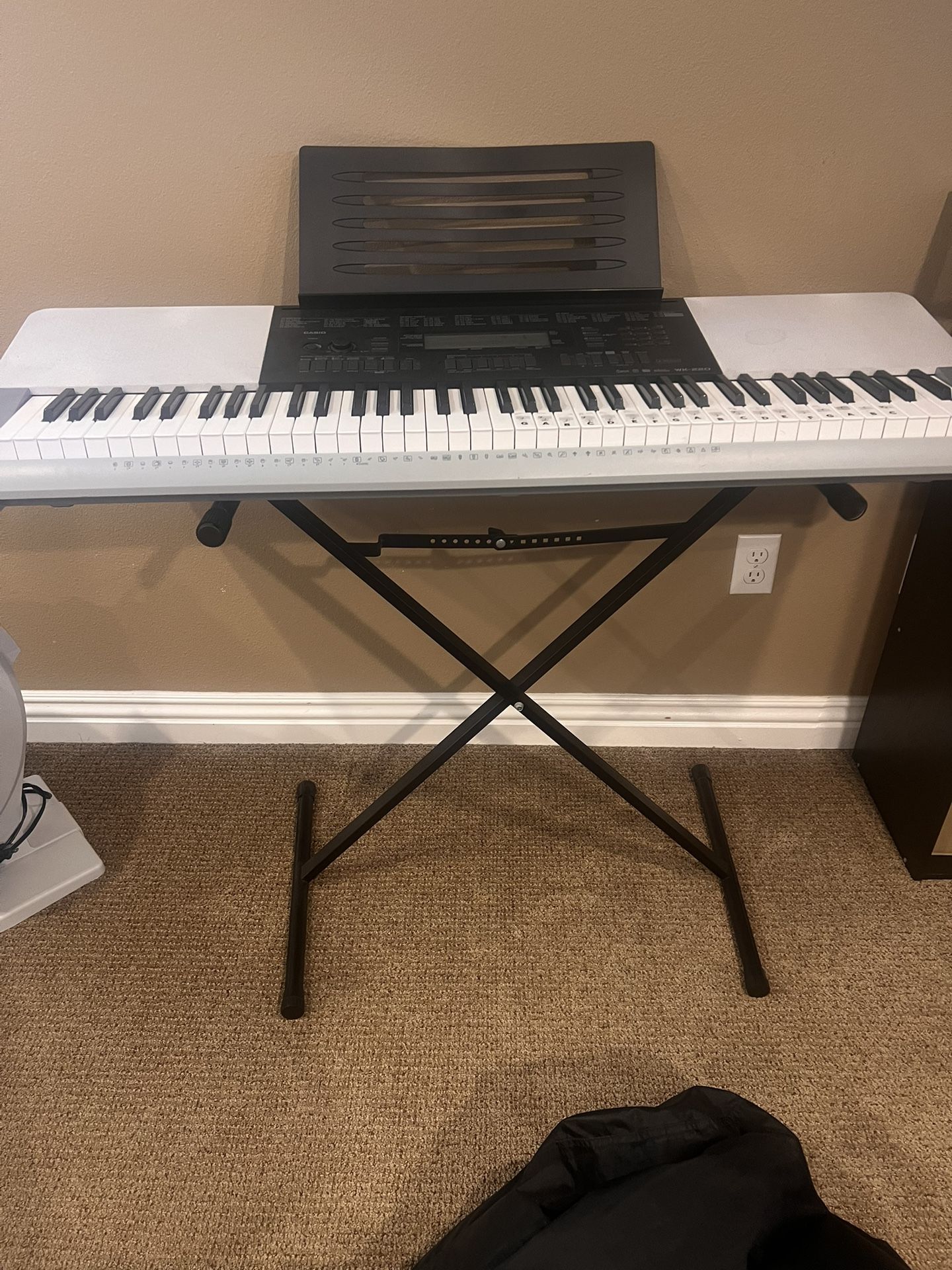 Casio Electronic Keyboard And Stand