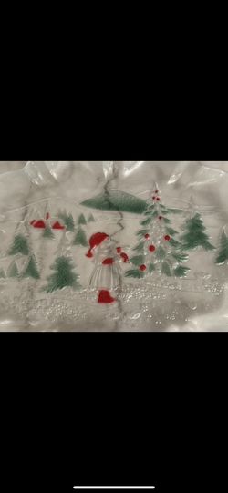 Christmas Glass Tray