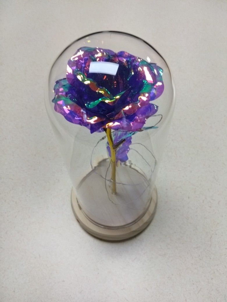 Holographic Rose Night Light