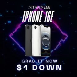 🔥 New iPhone 16e: Big Features, Small Price – Pay $5 Down, The Rest Later! 🌟
