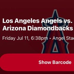 Angel Vs Dbacks Game 7/11