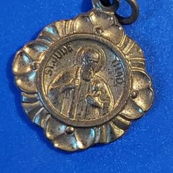 Vintage St Jude Thad Pendant