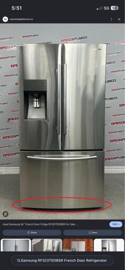 Samsung RF323TEDBSR 36 inches French Door Refrigerator