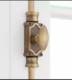 New Other Signature Hardware Corabel Brass Window Cremone Bolt, Antique Brass