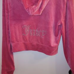 Juicy Couture Hot Pink Velour Hoodie 