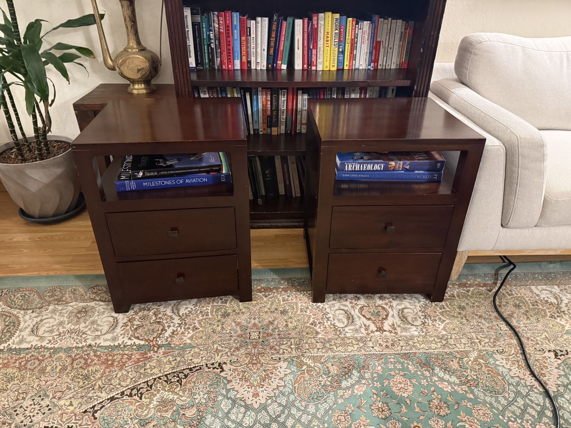 Solid Wood Coffee Table and Side Tables