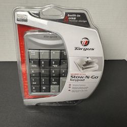 New Targus Wireless Stow-N-Go Numeric Laptop Keypad AKP01US