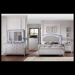 $1600 bed dresser mirror LED