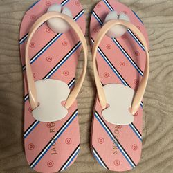 Jack Rogers JR Flip Flop Petal Pink Size 11 Brand New In Box