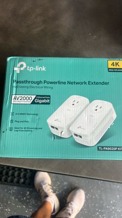 Pass trough power line network extender