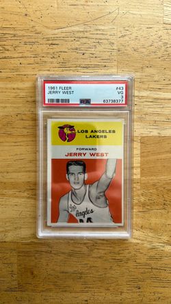 1961 Fleer Basketball Card #43 Jerry West PSA 3 (VG)