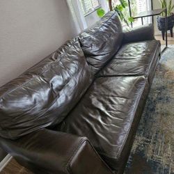 American Leather Couch Loveseat 