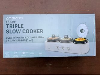 Slow cooker triple (NEW IN BOX)